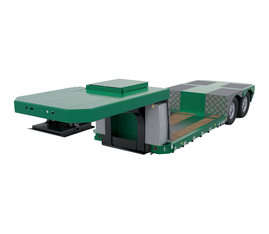 LT-PI1 Mababang Flatbed Precision Instrument Transport Semi-Trailer